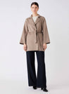 Adele Double Faced Wool Coat - Mushroom