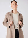 Adele Double Faced Wool Coat - Mushroom