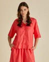 Betty Basics Scarlett Shirt - Red
