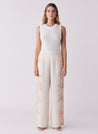 Esmaee Lolita Pant - Ecru Floral