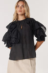 Fate+Becker Celeste Ruffled Blouse - Black