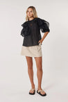 Fate+Becker Celeste Ruffled Blouse - Black