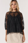 Fate+Becker Odyssey Lace Blouse - Black Lace