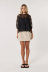 Fate+Becker Odyssey Lace Blouse - Black Lace