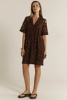 Fate+Becker Elara Broderie Shirt Dress - Chocolate