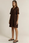 Fate+Becker Elara Broderie Shirt Dress - Chocolate
