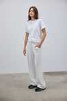 ORTC Ava Wide Leg Pants - White Marle