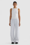 ORTC Ava Wide Leg Pants - White Marle