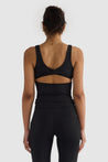 ORTC Eva Twist Back Reversible Top - Black