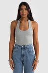 ORTC Sunday Halter Tank - Grey Marle