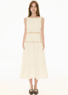 POL Marlin Raffia Dress - Ivory