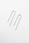 Zafino Ivy Thread Earring - Silver