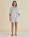 Sierra Short - White/Black Stripe