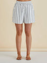 Sierra Short - White/Black Stripe