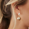 Bolla Earrings - Gold/Pearl