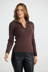 Mimi Long Sleeve Top - Chocolate