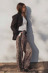 Adeline Pant - Neautral Leopard