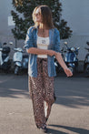 Adeline Pant - Neautral Leopard