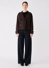 Avenue Cropped Trench - Chocolate