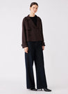 Avenue Cropped Trench - Chocolate