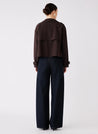 Avenue Cropped Trench - Chocolate