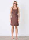 Esmaee Marseille Halter Dress - Espresso