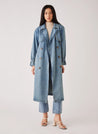 Midwest Trench Coat - Blue Denim