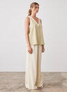 Voyage Top - Celery/Cream