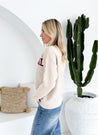 Weekender Knit - Cream/Burgundy