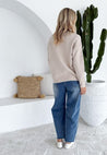 Weekender Knit - Cream/Burgundy