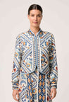 Aurora Reversable Fringe Jacket - Petinos Floros/Blue Ash