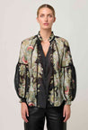 Espanda Lace Trim Blouse - Mariposa Nero