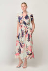 Once Was Maysa Viscose Dress - Oasis Flora