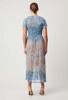 Rio Pleat Bodice Flutter Sleeve Dress - Capri Paisley Print