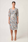 Theia Scallop Embroided Dress - Patinos Floros
