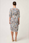 Theia Scallop Embroided Dress - Patinos Floros