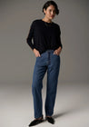 Bennet Drape Back Knit - Ink/Tobacco/Pink