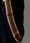 Bennet Drape Back Knit - Ink/Tobacco/Pink