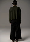 Bennet Coat Double Knit - Khaki/Black