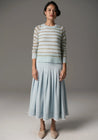 Maia Stripe Knit - Blue/Khaki