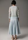 Maia Stripe Knit - Blue/Khaki