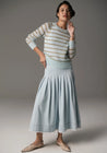 Maia Stripe Knit - Blue/Khaki