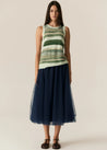 Marc Multistripe Knit - Green Multi