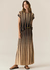 Tedd Knit Skirt - Ink/Camel