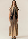 Tedd Knit Skirt - Ink/Camel