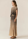 Tedd Knit Skirt - Ink/Camel