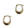 Bulbous Loop Hoop Earrings - Gold