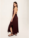 Staple the Label 
Elira Halter Midi Dress - Chocolate