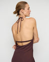 Staple the Label 
Elira Halter Midi Dress - Chocolate