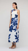 Staple The Label Ethos Mesh Midi Dress - Blue / white Floral